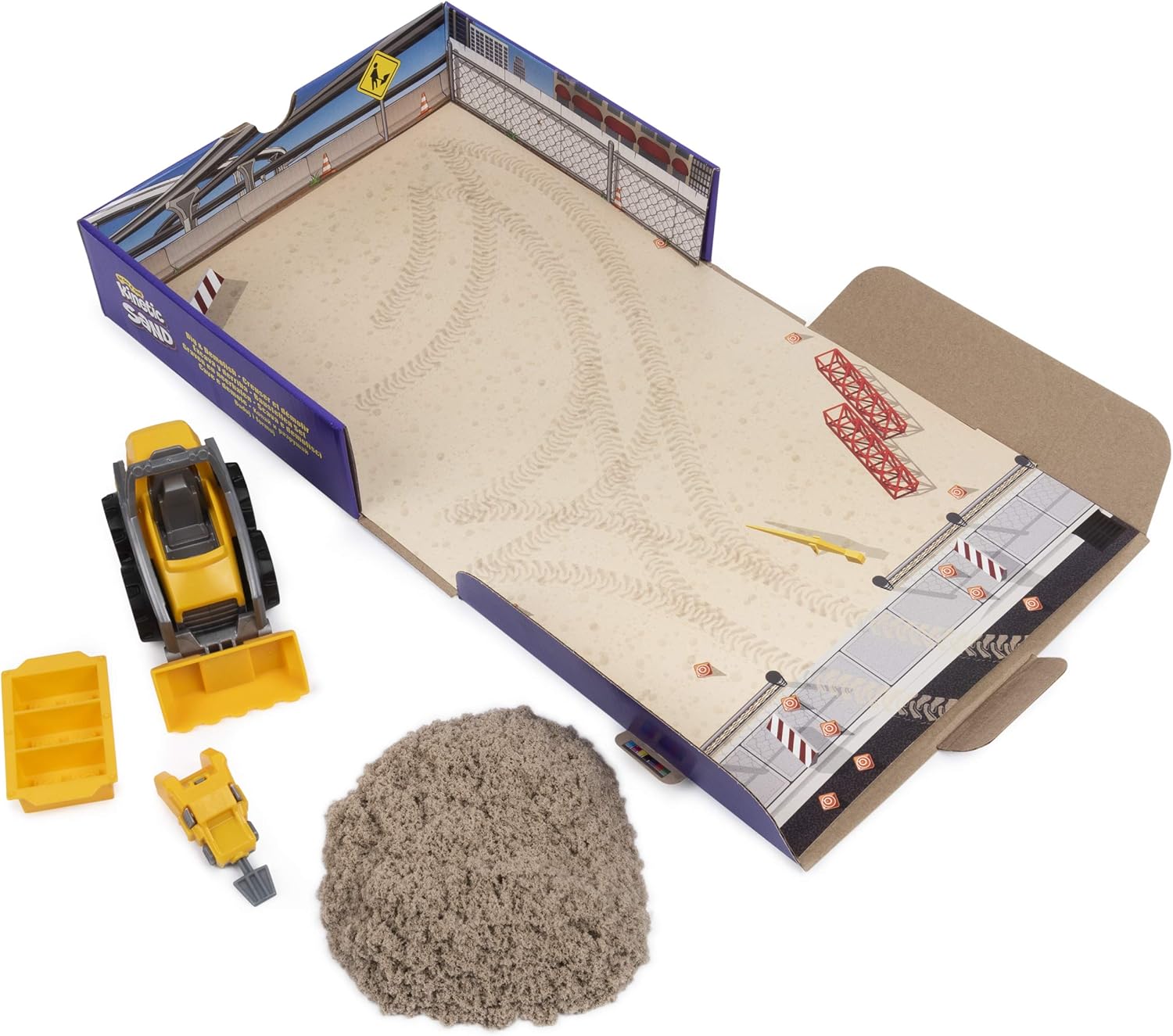Coffret de jeu Kinetic Sand, Dig & Demolish avec sable de jeu et camion jouet de 454 g